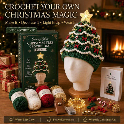 Layla's Christmas Tree Crochet Hat Kit