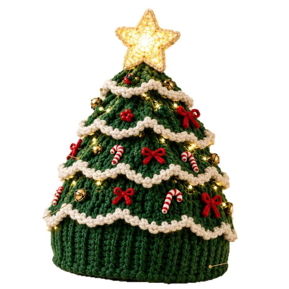 Layla's Christmas Tree Crochet Hat Kit