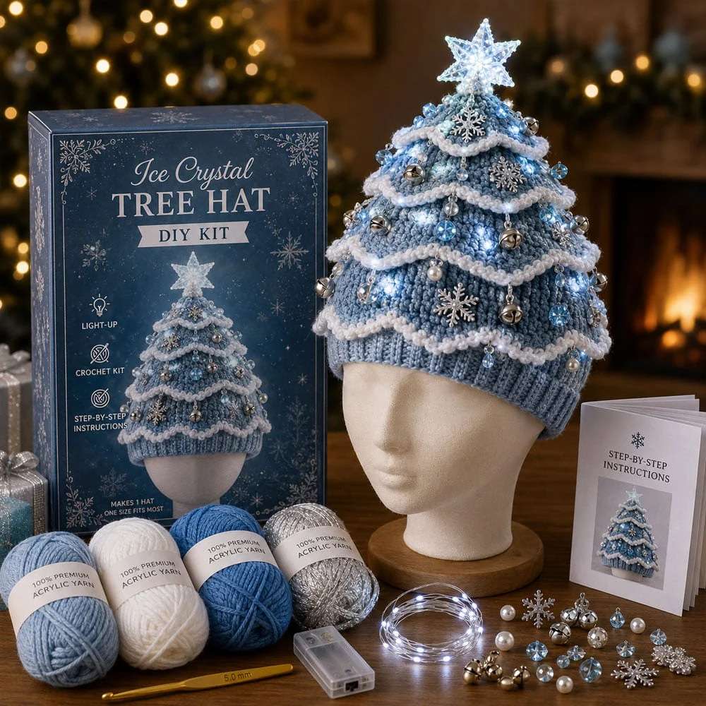 Layla's Christmas Tree Crochet Hat Kit